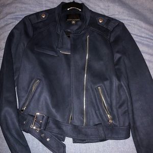 Banana Republic Vegan Suede Moto Jacket